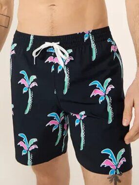CHUBBIES Havana Nights 7" Swim Trunk Black Palms L